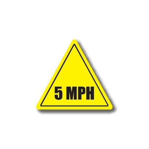 Ergomat 24in TRIANGLE SIGNS - 5 MPH DSV-SIGN 576 #0100 -UEN - main